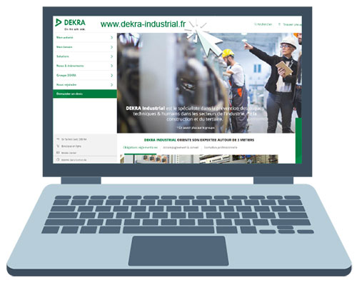 Lien vers le site web dekra industrial